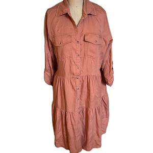 BNWT Nurture Dusty Rose Dress. Size Large